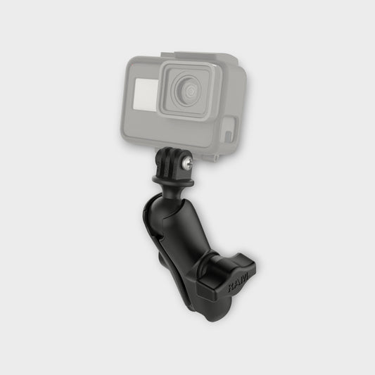 RAM® Double Socket Arm with Universal Action Camera Adapter