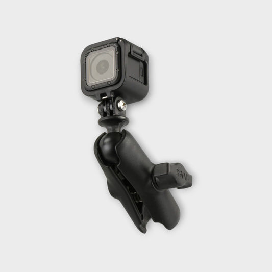RAM® Double Socket Arm with Universal Action Camera Adapter