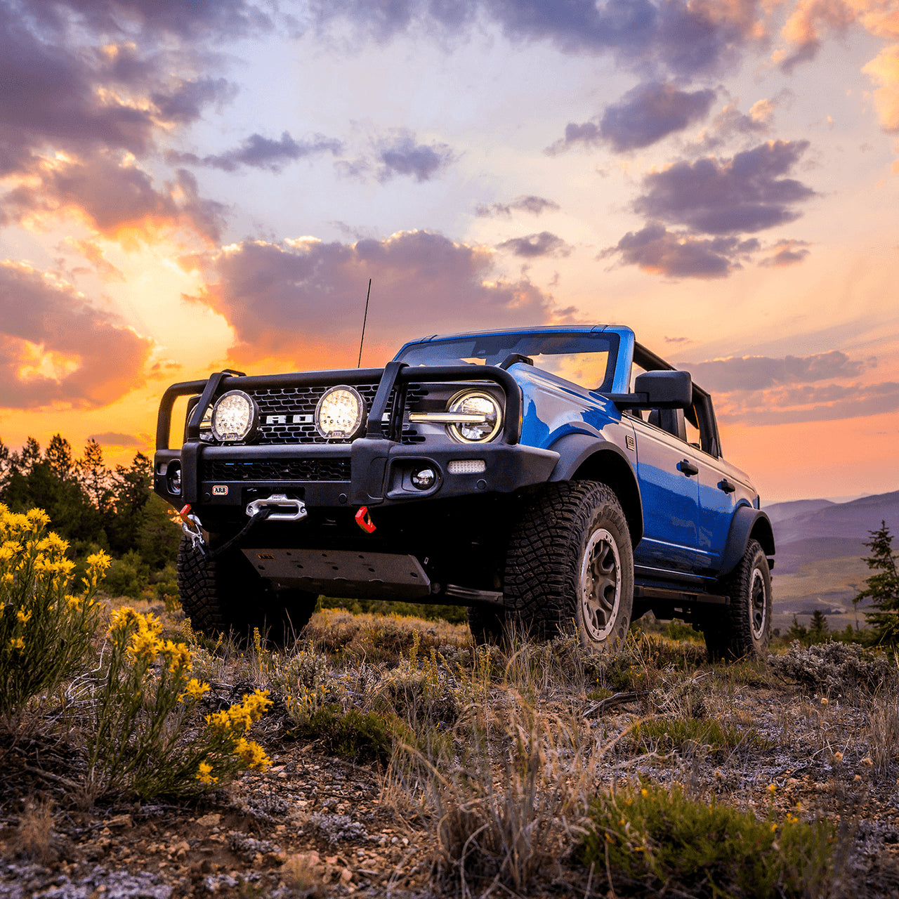 Bronco with Summit Winch Bumper