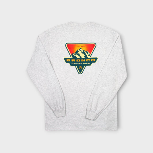 Main Badge LS Tee White Back