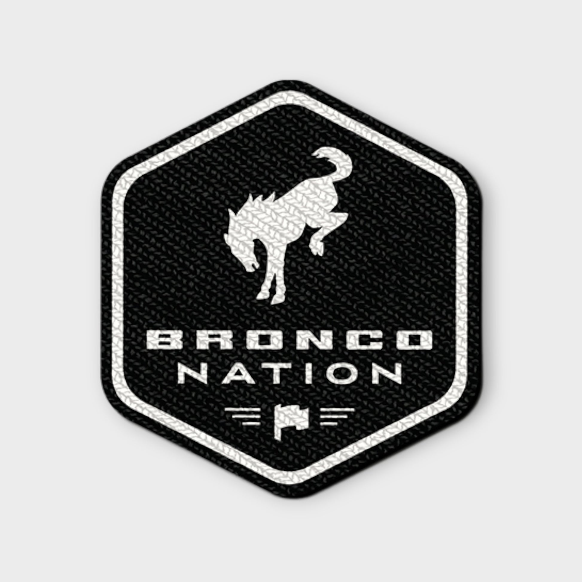 Shield Patch - Black/White