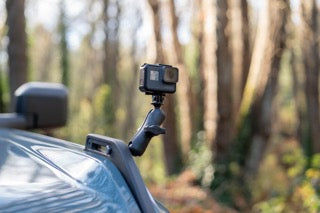 RAM® Tough-Ball™ for Bronco Hood Tie Down with Action Camera Adapter