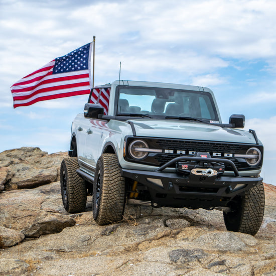2021+ Ford Bronco Tailgate Flag Mount - Turn Offroad