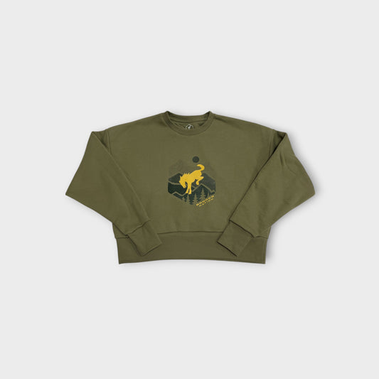Bronco Nation - Women's Moonlight Cropped Crew
