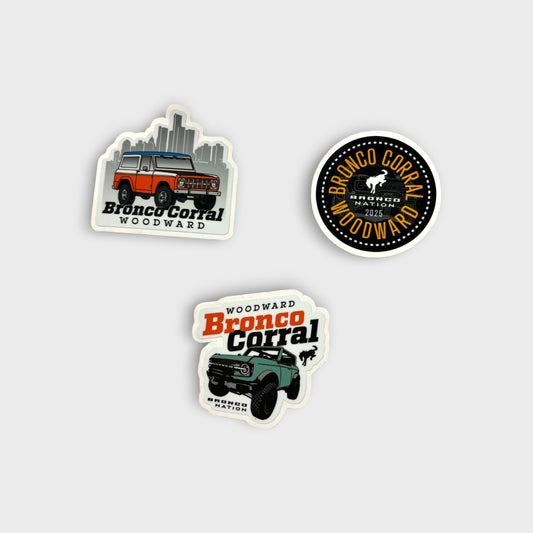 Bronco Nation - Woodward 2025 Sticker Pack