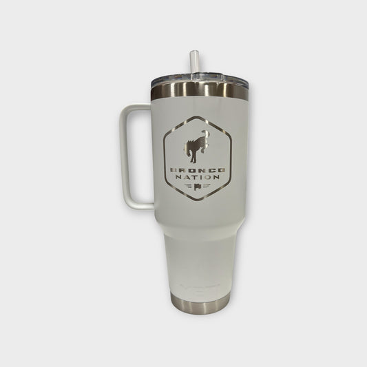 Bronco Nation - 42oz YETI Travel Mug w/ Straw
