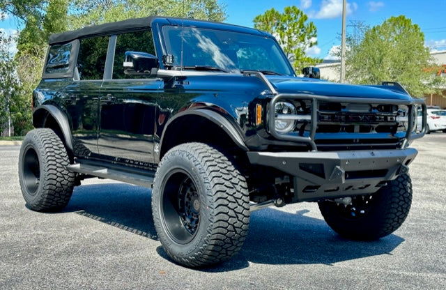 2021+ Ford Bronco Steel Fender Flares Kit w/ Marker Lights - Turn Offroad