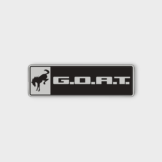 Bronco/Bronco Sport G.O.A.T. Badge - Black/Chrome