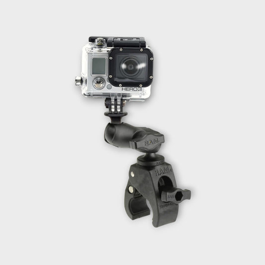 RAM® Tough-Claw™ Double Ball Mount with Universal Action Camera Adapter
