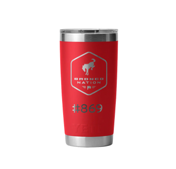 Bronco Nation - Customized YETI 20oz Rambler w/ Member Number