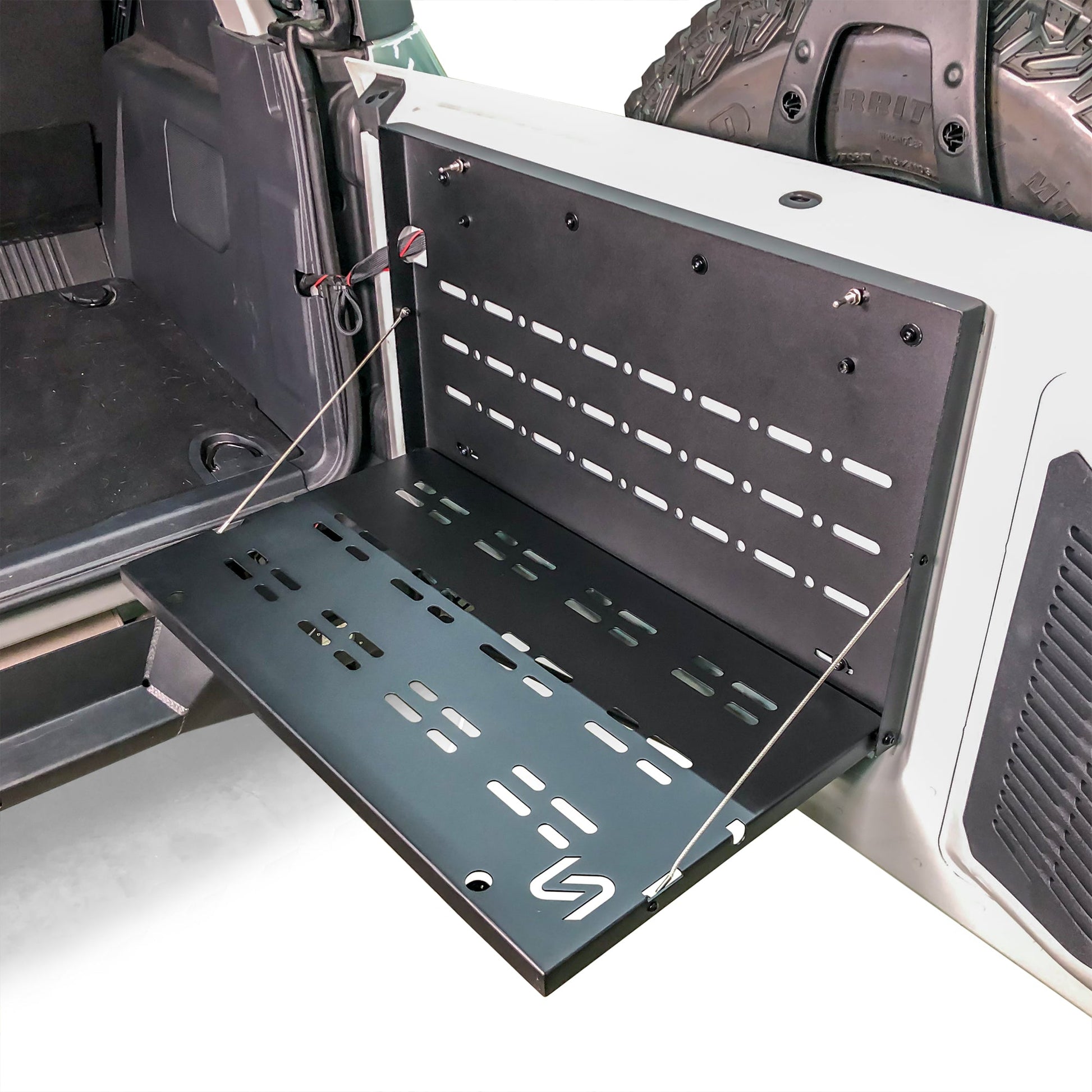 2021+ Ford Bronco Fold-Out Trail Table - Turn Offroad