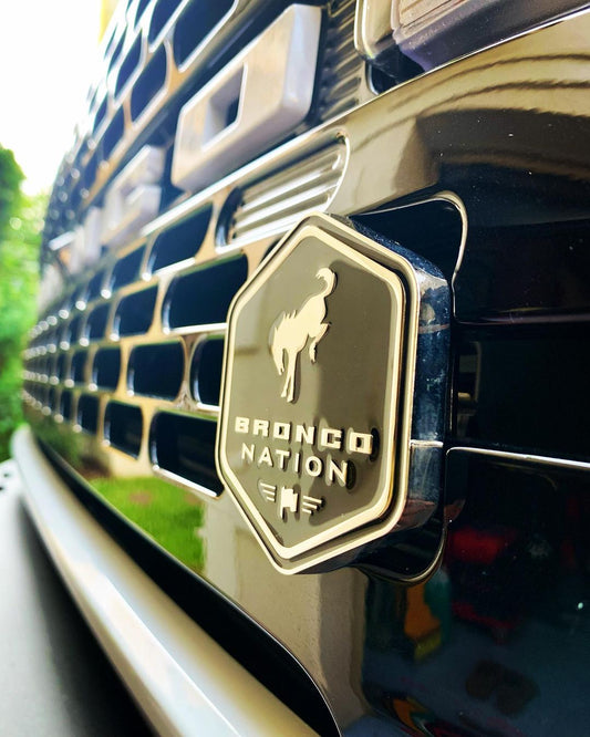 Bronco Nation - Black Grille Badge