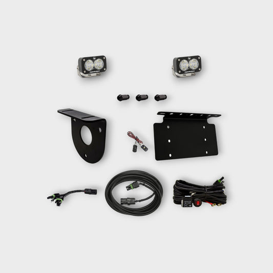 Baja Designs - Bronco Dual S2 Sport W/C Reverse Kit w/Lic Plate