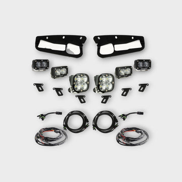 Baja Designs - Ford Bronco S2 SAE FPK Pro w/Upfitter Wiring Harness for OEM Steel Bumper