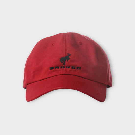 Unstructured Dad Hat Red Front