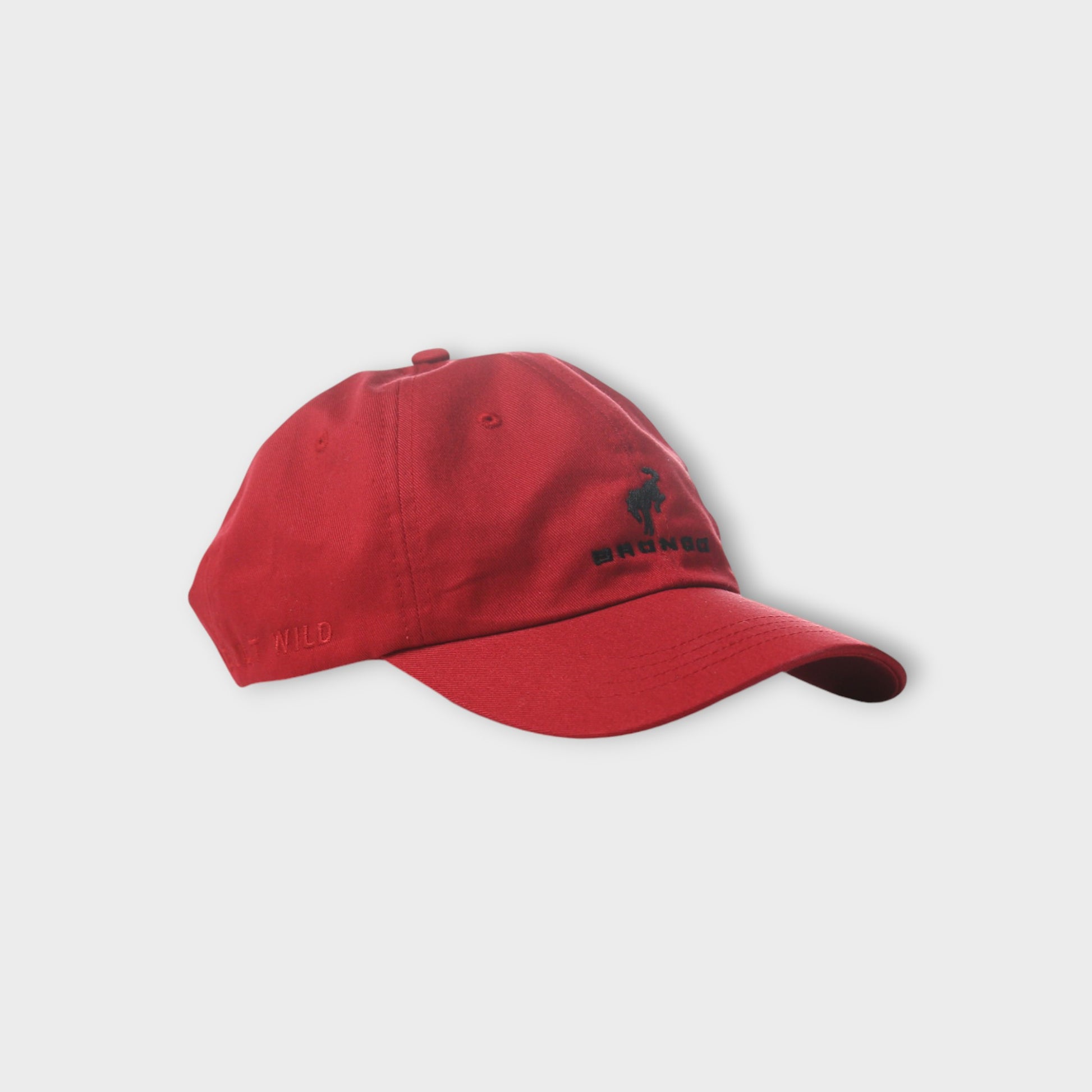 Unstructured Dad Hat Red Side
