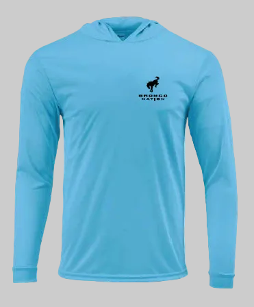 Bronco Nation - Built Wild Hooded Sun Shirt
