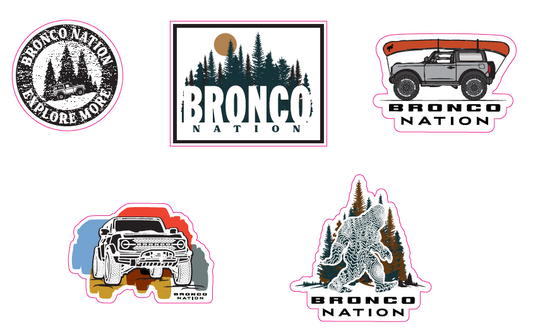 Bronco Nation - Summer 26 Sticker Pack 2