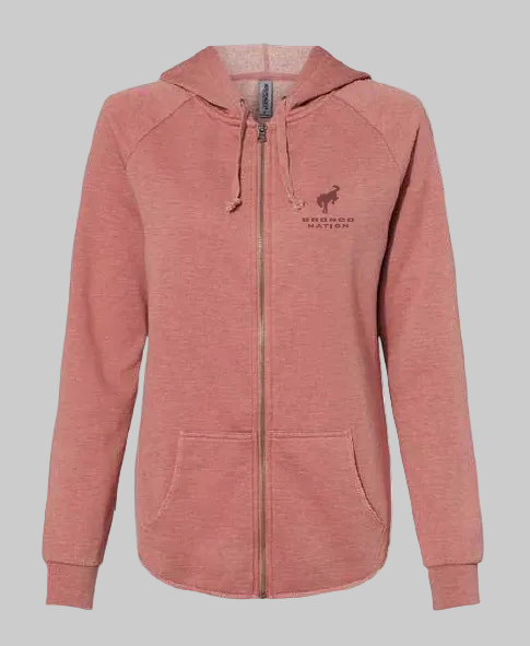 Bronco Nation - Women's Alpine Adventure Full Zip Hood