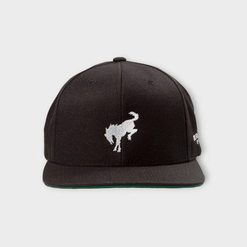 Bucking Bronco Snapback Black Front