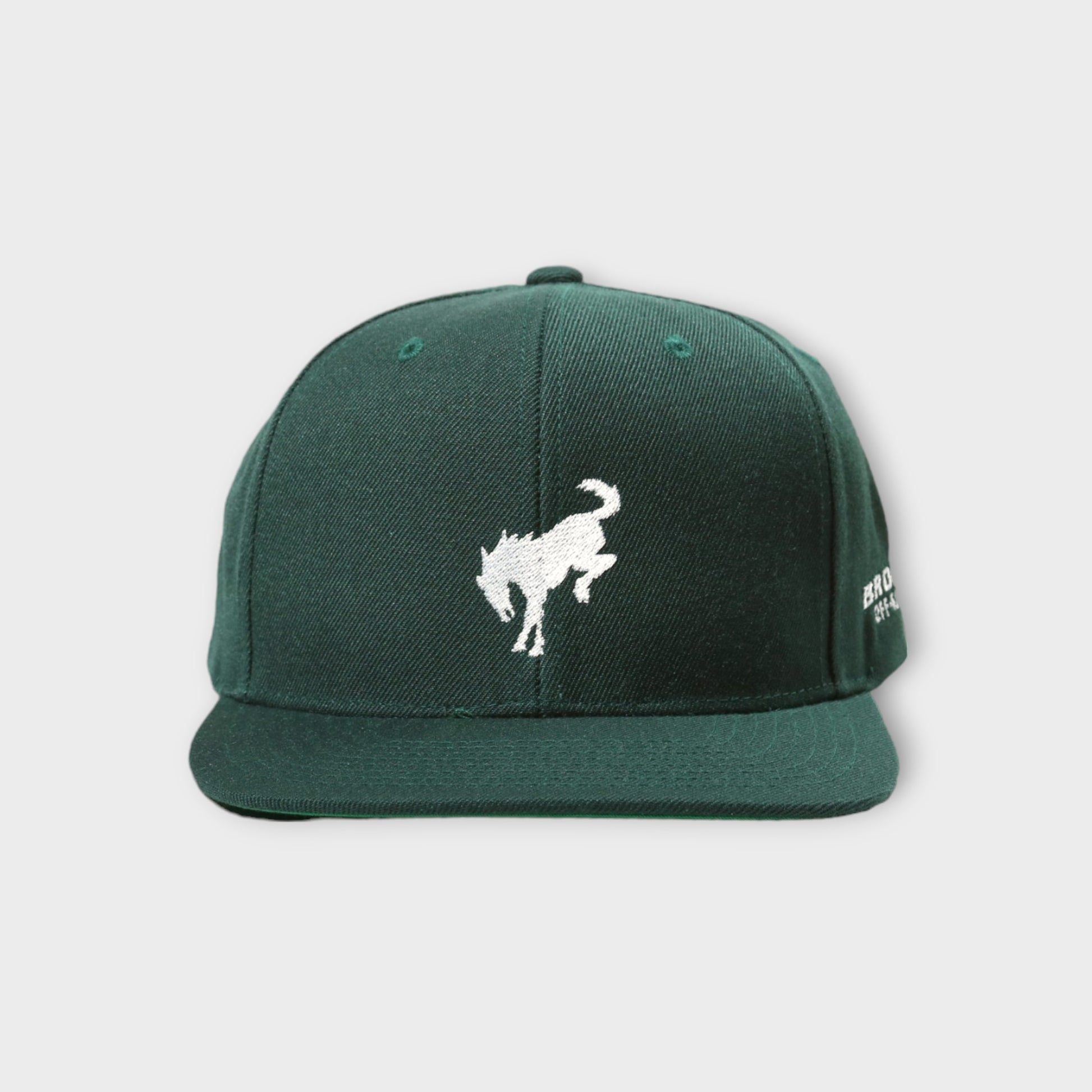Bucking Bronco Snapback Green Front