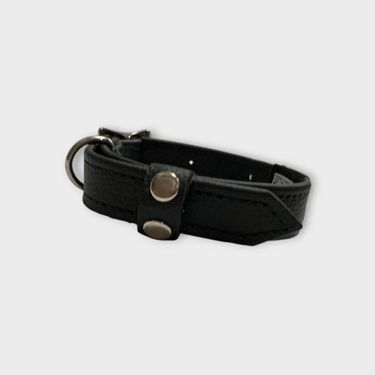 Bronco Nation - Leather Pet Collar Small