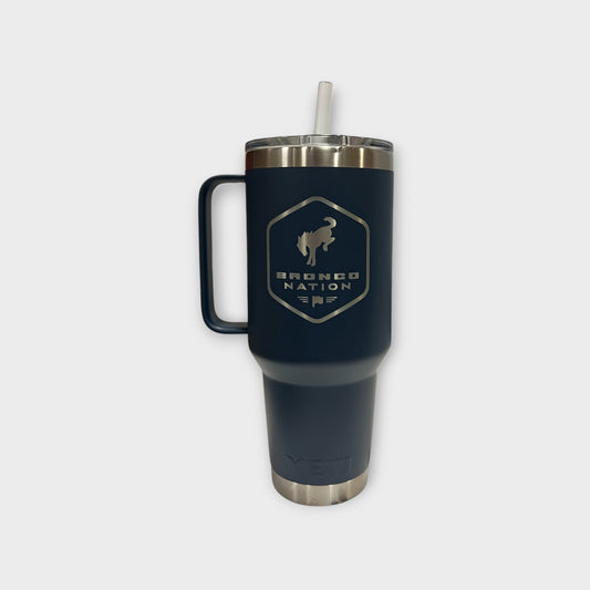 Bronco Nation - 42oz YETI Travel Mug w/ Straw