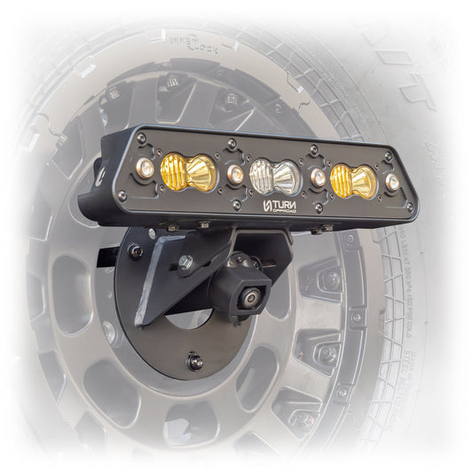 Turn Offroad - 2021+ Ford Bronco Chase 3rd Brake Light W/Wiring Harness Spare Tire Mount