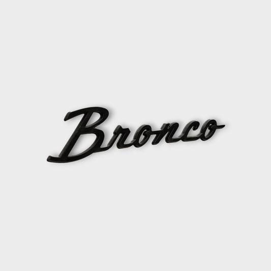 2021+ "Bronco" Script Fender Emblem Kit - Gloss Black