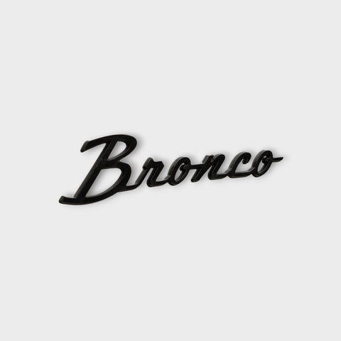 Ford Performance - 2021+ Bronco Script Badge Kit - Matte Black