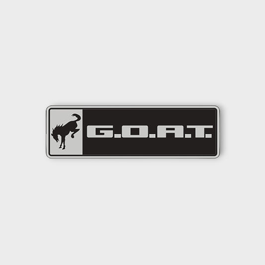 Bronco/Bronco Sport G.O.A.T. Badge - Black/Chrome