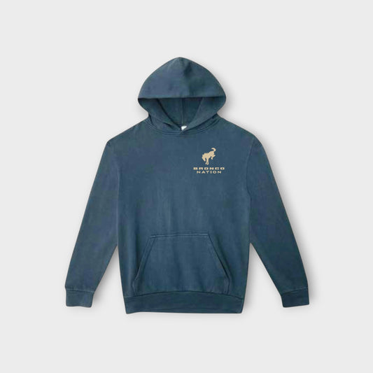 Bronco Nation - Vintage Script Hood