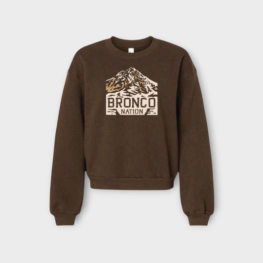 Bronco Nation - Women's  Mountainside Crew Fleece