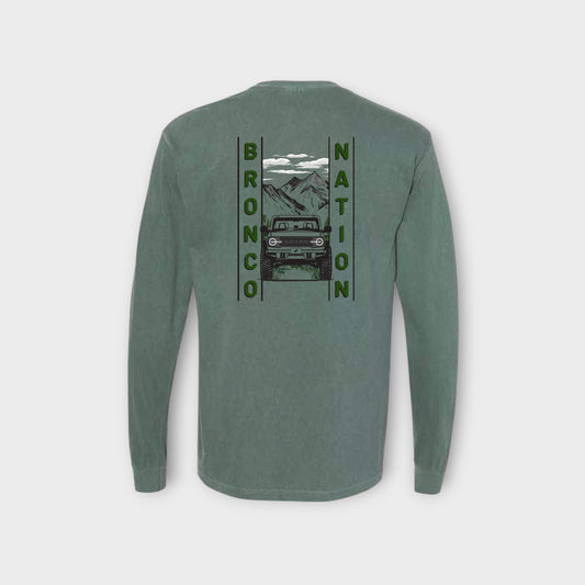 Bronco Nation - Vertical Mountain Long Sleeve