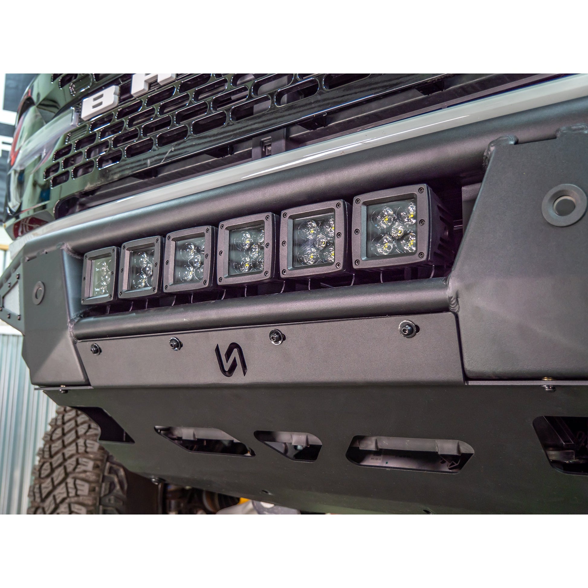 2021+ Ford Bronco Baja Front Bumper & Skid Plate - Turn Offroad