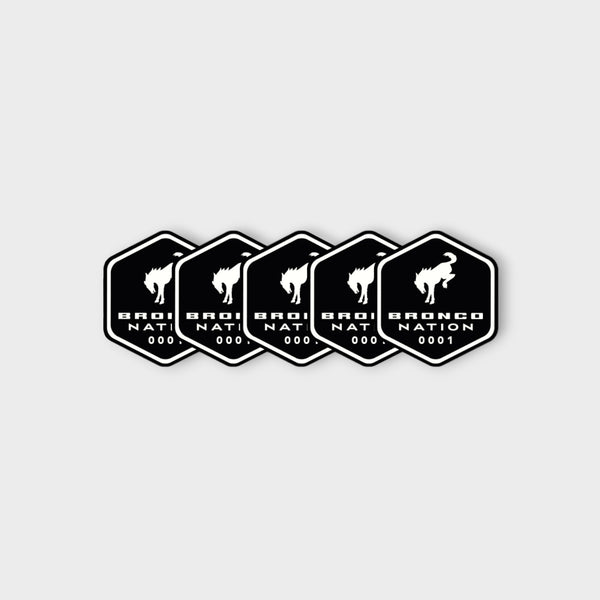 Bronco Nation - Member Number Sticker Pack