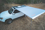 Wide rooftop awning shown on a Toyota 4Runner