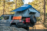 Vagabond Rooftop Tent in Slate Grey Navy Blue on a Toyota Tacoma